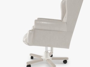 armchair swivel white Modelo 3D