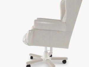 armchair swivel white 3D Model