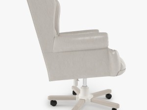 armchair swivel white Modelo 3D