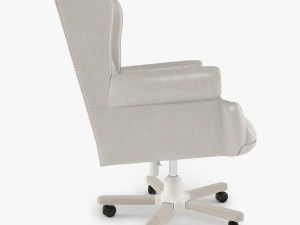 armchair swivel white 3D Model