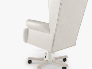 armchair swivel white Modelo 3D