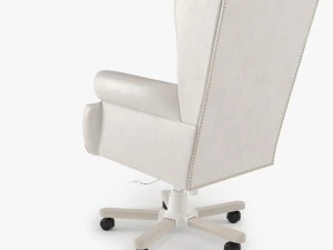 armchair swivel white 3D Model