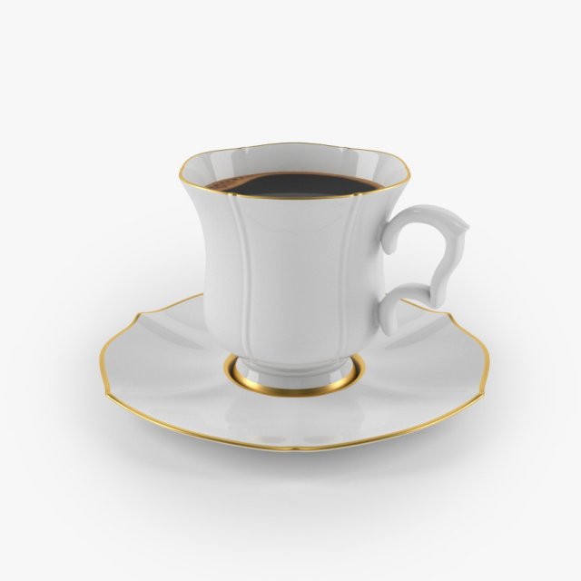 coffee cup 3D Model .c4d .max .obj .3ds .fbx .stl .blend 