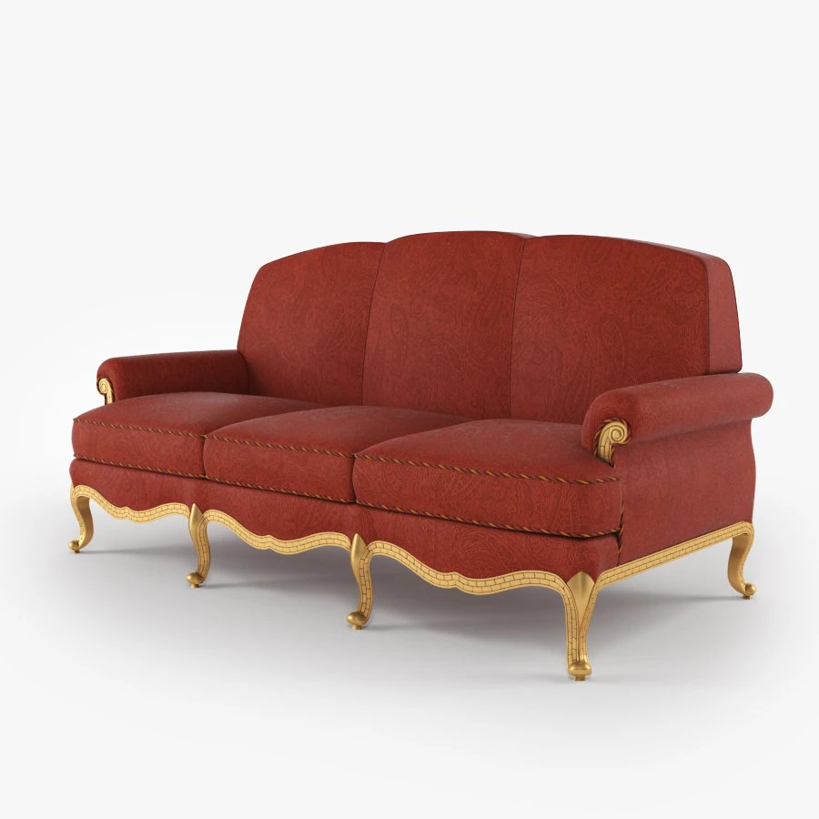 sofa zanaboni p158 3D Model .c4d .max .obj .3ds .fbx .stl .blend