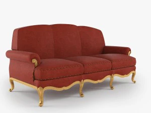 sofa zanaboni p158 3D Model