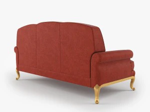 sofa zanaboni p158 3D Model