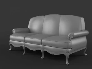 sofa zanaboni p158 3D Model