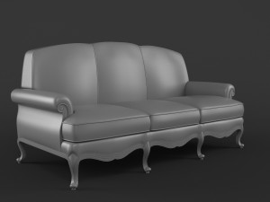 sofa zanaboni p158 3D Модель