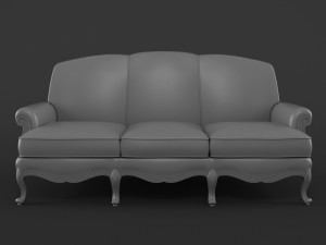 sofa zanaboni p158 3D Модель