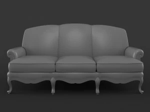 sofa zanaboni p158 3D Model
