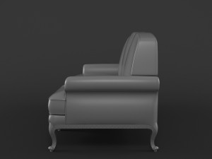 sofa zanaboni p158 3D Модель
