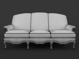 sofa zanaboni p158 3D Модель