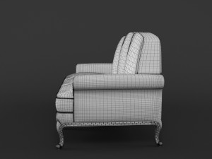 sofa zanaboni p158 3D Модель