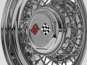 classic wire wheel tire bfg 3D Model
