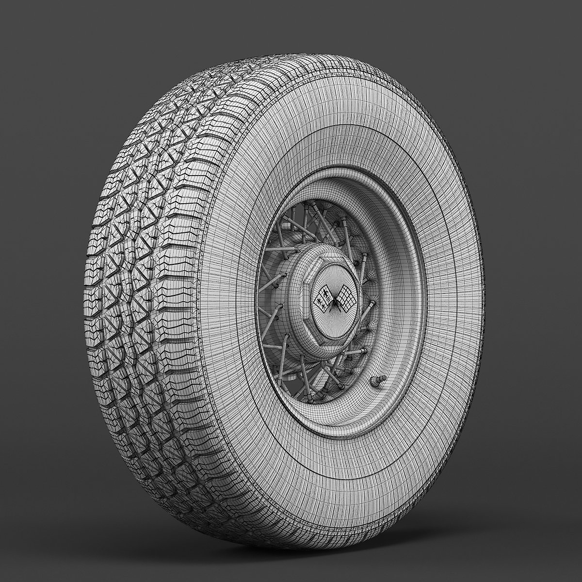 Текстура колеса грузовика для 3d Max