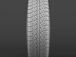 classic wire wheel tire bfg 3D मॉडल