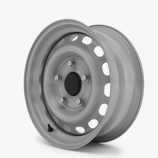steel wheel rim Modelo 3D .c4d .max .obj .3ds .fbx .stl .blend 