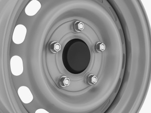 steel wheel rim Modelo 3D