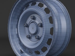steel wheel rim Modelo 3D