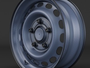 steel wheel rim Modelo 3D