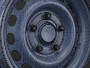 steel wheel rim Modelo 3D