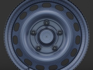 steel wheel rim Modelo 3D
