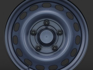 steel wheel rim Modelo 3D