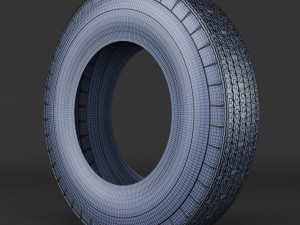 tire american classic Modèle 3D