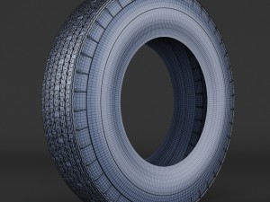 tire american classic Modèle 3D