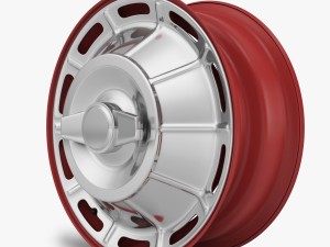 steel wheel rim corvette c1 3D Model