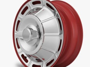 steel wheel rim corvette c1 3D Model