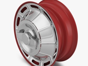 steel wheel rim corvette c1 3D Model
