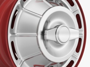 steel wheel rim corvette c1 3D Model