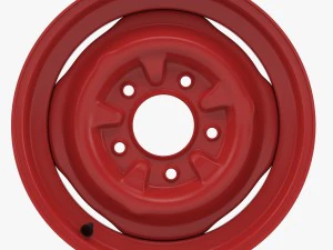 steel wheel rim corvette c1 3D Model