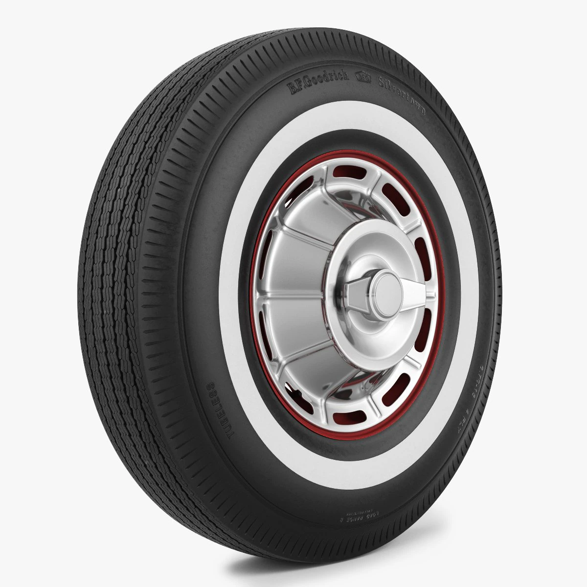 wheel corvette c1 tire bfgoodrich 3D Model .c4d .max .obj .3ds .fbx .stl .blend 