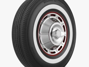 wheel corvette c1 tire bfgoodrich 3D Model