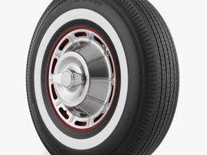 wheel corvette c1 tire bfgoodrich 3D Model