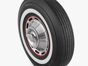 wheel corvette c1 tire bfgoodrich 3D Model