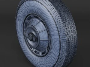 wheel corvette c1 tire bfgoodrich 3D Model