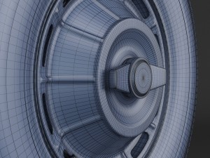 wheel corvette c1 tire bfgoodrich 3D Model