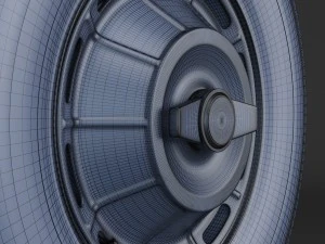 wheel corvette c1 tire bfgoodrich 3D Model
