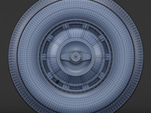 wheel corvette c1 tire bfgoodrich 3D Model
