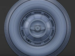 wheel corvette c1 tire bfgoodrich 3D Model