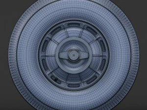 wheel corvette c1 tire bfgoodrich 3D Model