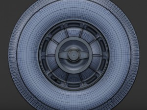 wheel corvette c1 tire bfgoodrich 3D Model