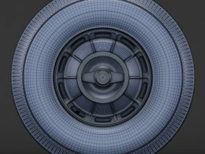 wheel corvette c1 tire bfgoodrich 3D Model