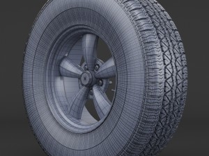 wheel rim and tire bfgoodrich Model 3D