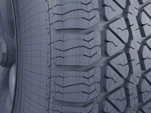 wheel rim and tire bfgoodrich Model 3D