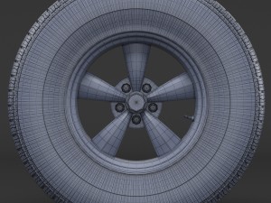 wheel rim and tire bfgoodrich Model 3D