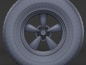 wheel rim and tire bfgoodrich Model 3D